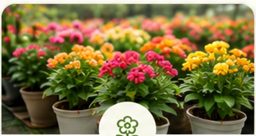 Colourful flowering plants